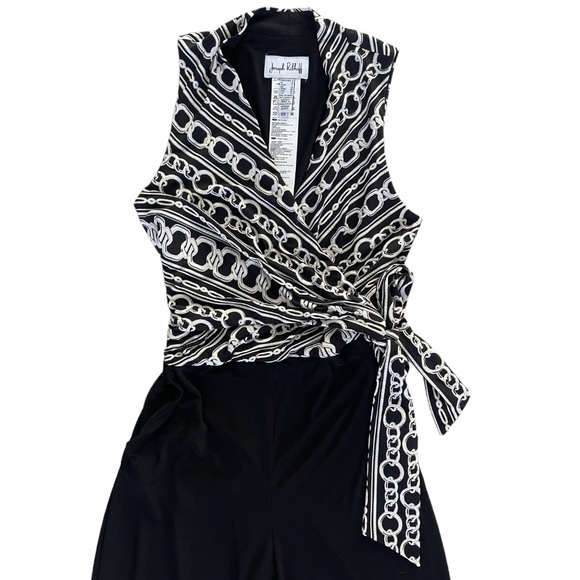 JOSEPH RIBKOFF Sleeveless Chain Print Jumpsuit - Picture 8 of 11
